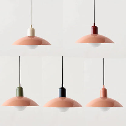Suspension Macaron Moderne - Abat-jour en Verre Coloré, Design Unique, Idéale pour Cuisine et Salon