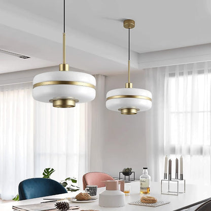 Suspension LED Nordic Luxury - Lampe Élégante en Verre et Métal pour Intérieur Moderne