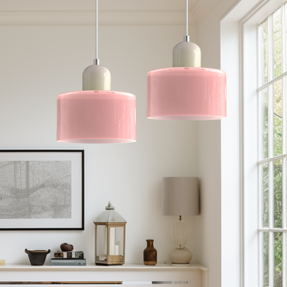 Lampe Pendante Bauhaus en Verre - Design Élégant avec Suspension Ajustable