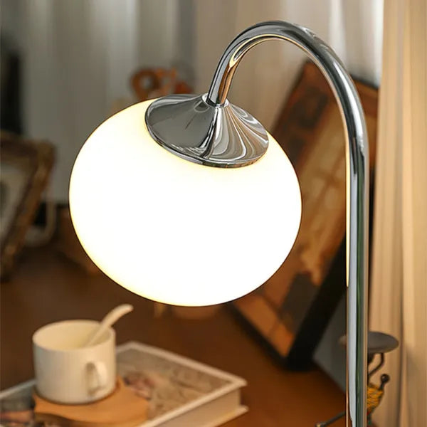 Lampe de Table Marshmallow - Design Moderne en Métal et Verre avec Éclairage Doux
