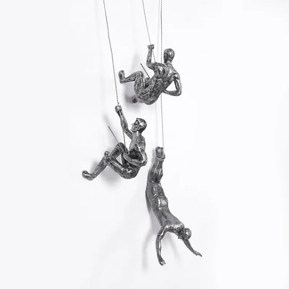 Ascendant | Ensemble de décoration murale homme grimpant créatif