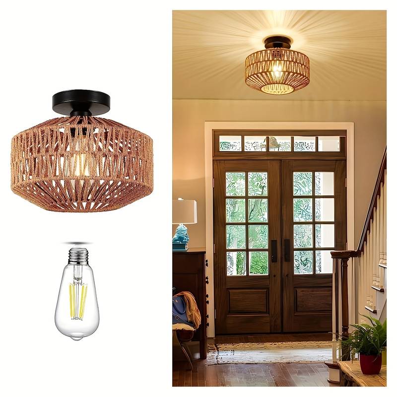 Suspension Bohème Bliss - Lampe de Plafond Artisanale au Style Éclectique