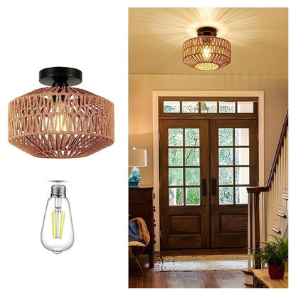 Suspension Bohème Bliss - Lampe de Plafond Artisanale au Style Éclectique