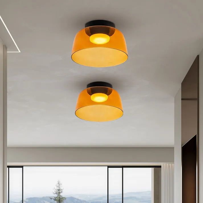 Plafonnier en Verre Design Médiéval Nordique – Éclairage Élégant et Chauffant pour Salon, Chambre ou Salle à Manger