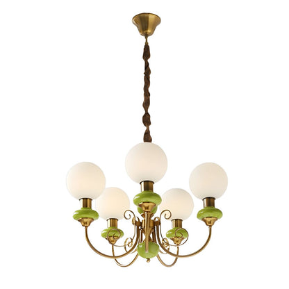 Chandelier Onyx Moderne – Luminaire Élégant en Métal et Verre pour Salon et Salle à Manger