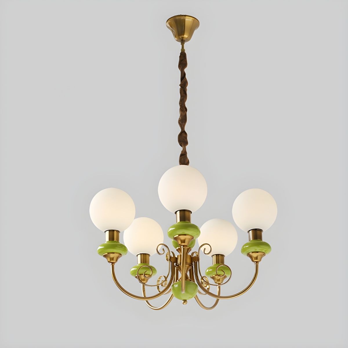Chandelier Onyx Moderne – Luminaire Élégant en Métal et Verre pour Salon et Salle à Manger