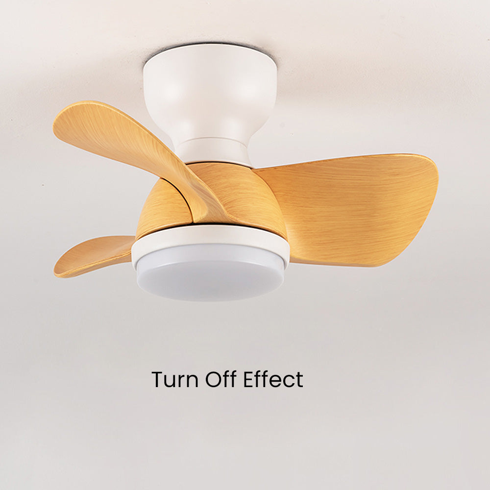 Ventilateur de Plafond en Bois avec Lumière LED – Élégance Moderne et Confort Optimal