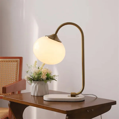Lampe de Table Marshmallow - Design Moderne en Métal et Verre avec Éclairage Doux