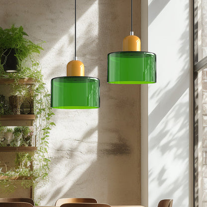 Lampe Pendante Bauhaus en Verre - Design Élégant avec Suspension Ajustable
