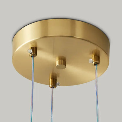 Chandelier Luxe Perles - Design Élégant en Métal et Acrylique, LED, H65 cm