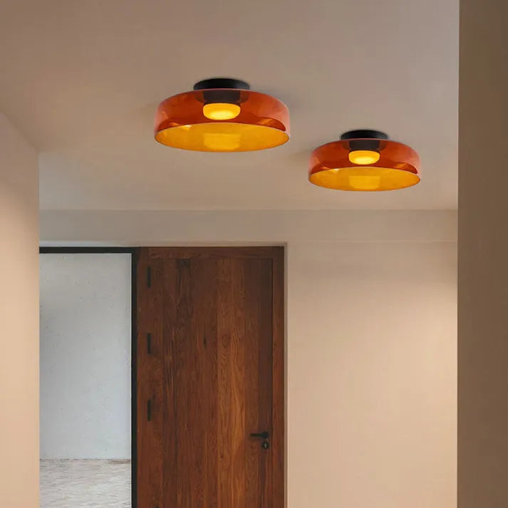Plafonnier en Verre Design Médiéval Nordique – Éclairage Élégant et Chauffant pour Salon, Chambre ou Salle à Manger