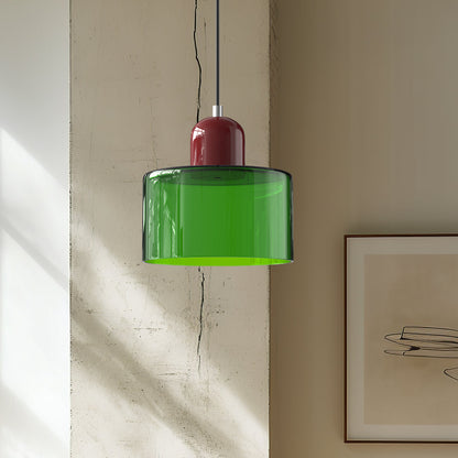 Lampe Pendante Bauhaus en Verre - Design Élégant avec Suspension Ajustable