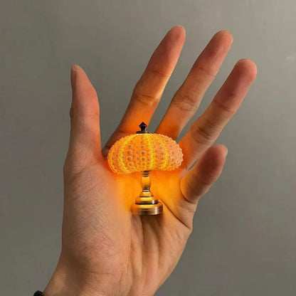 Lampe de Nuit DIY Oursin – Créativité Pratique et Ambiance Vintage