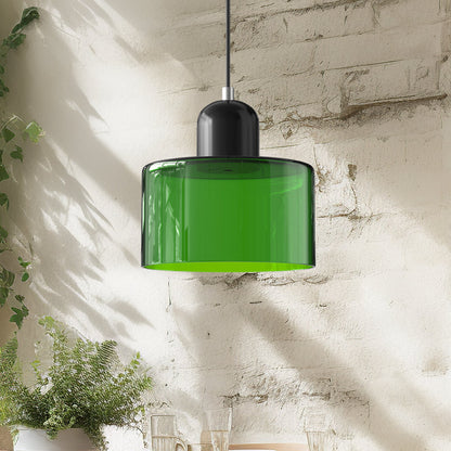Lampe Pendante Bauhaus en Verre - Design Élégant avec Suspension Ajustable