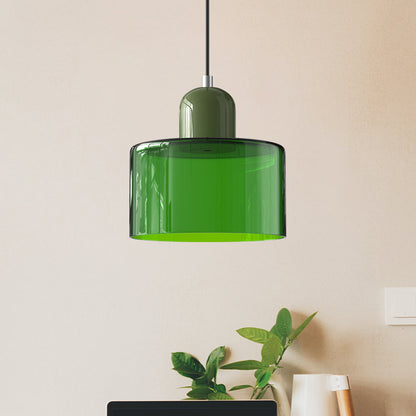 Lampe Pendante Bauhaus en Verre - Design Élégant avec Suspension Ajustable