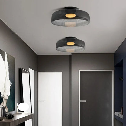 Plafonnier en Verre Design Médiéval Nordique – Éclairage Élégant et Chauffant pour Salon, Chambre ou Salle à Manger