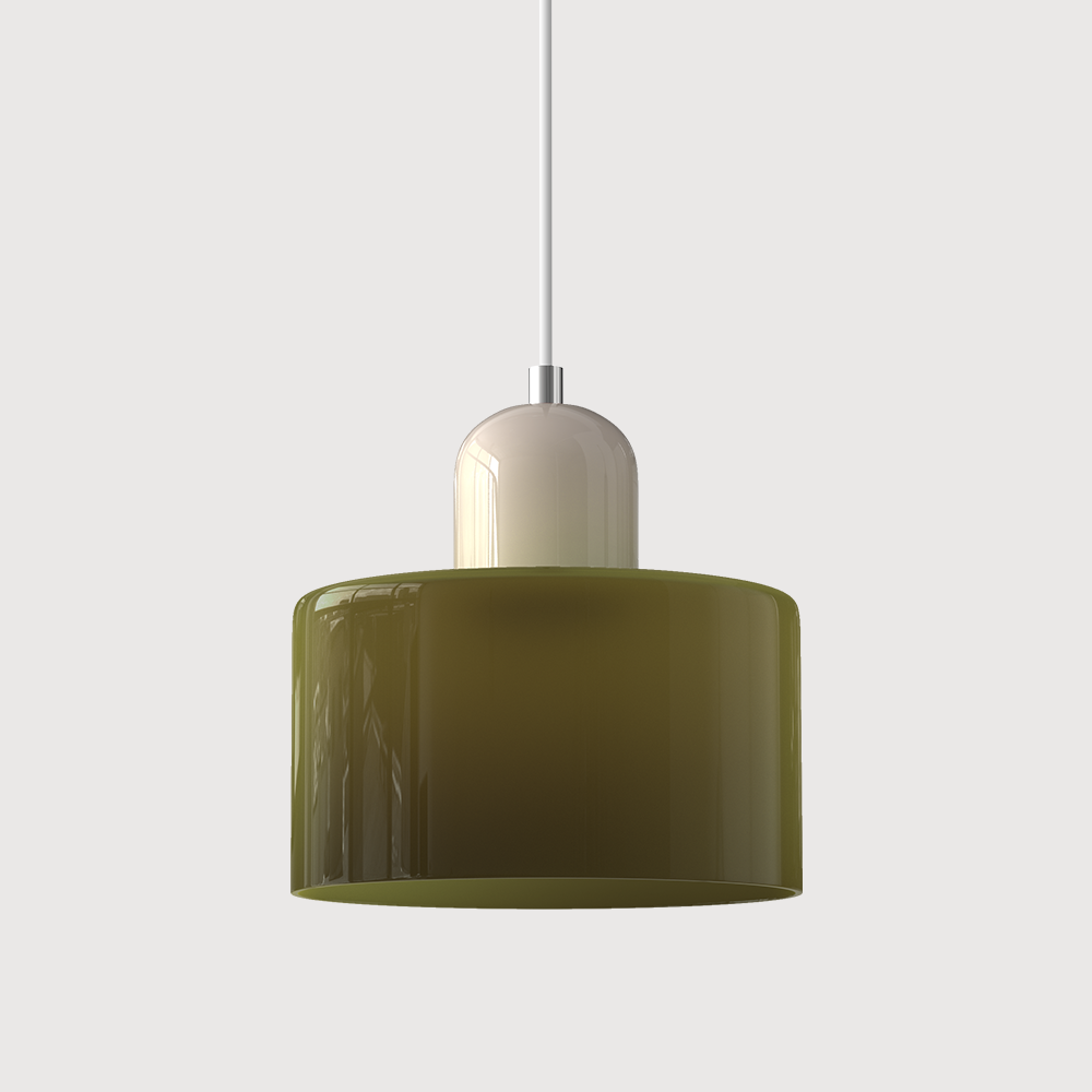 Lampe Pendante Bauhaus en Verre - Design Élégant avec Suspension Ajustable