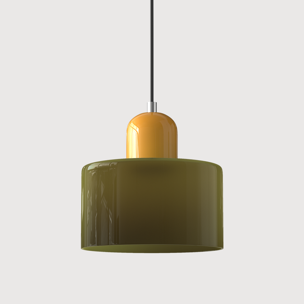 Lampe Pendante Bauhaus en Verre - Design Élégant avec Suspension Ajustable