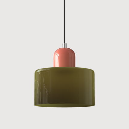 Lampe Pendante Bauhaus en Verre - Design Élégant avec Suspension Ajustable
