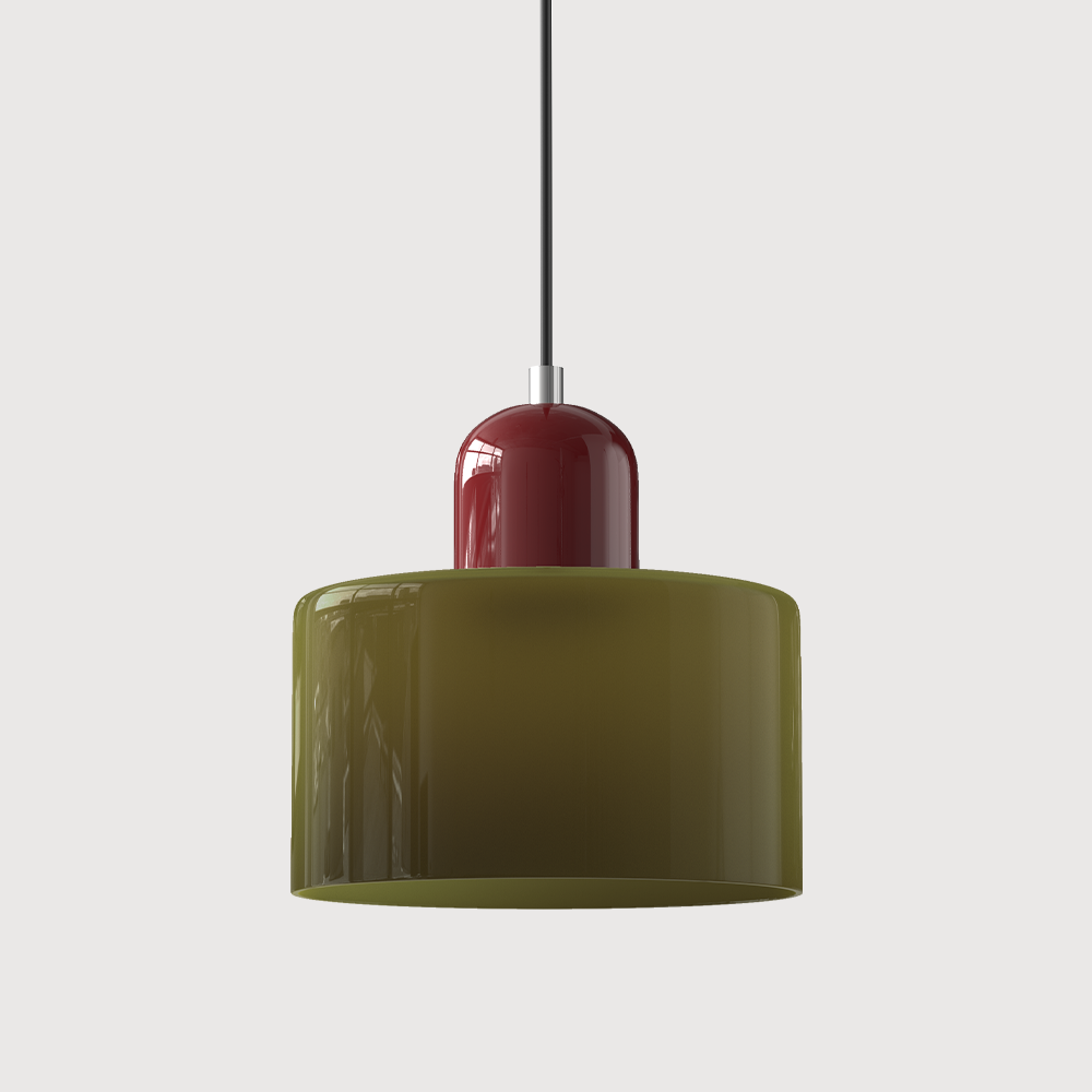 Lampe Pendante Bauhaus en Verre - Design Élégant avec Suspension Ajustable