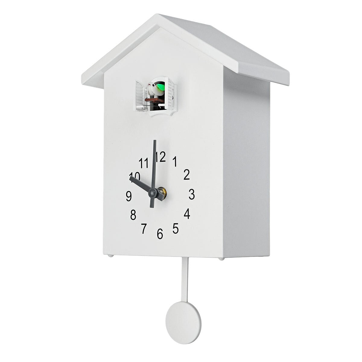 Horloge Murale JoyCoo – Design de Coucou Classique, Sans Fil, en ABS Durable