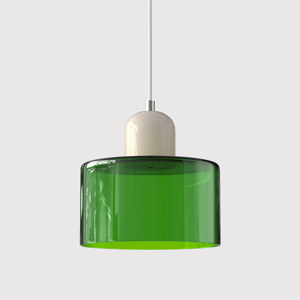Lampe Pendante Bauhaus en Verre - Design Élégant avec Suspension Ajustable