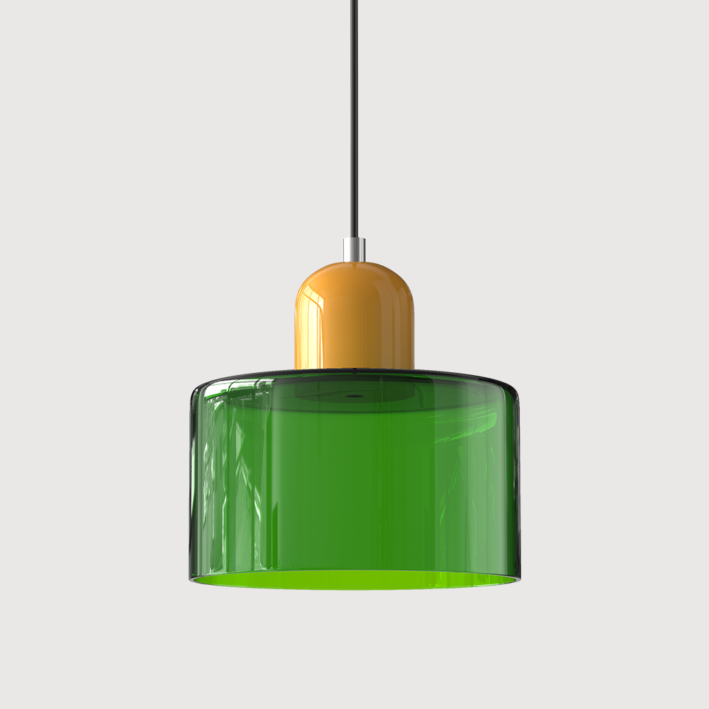 Lampe Pendante Bauhaus en Verre - Design Élégant avec Suspension Ajustable