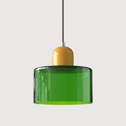 Lampe Pendante Bauhaus en Verre - Design Élégant avec Suspension Ajustable