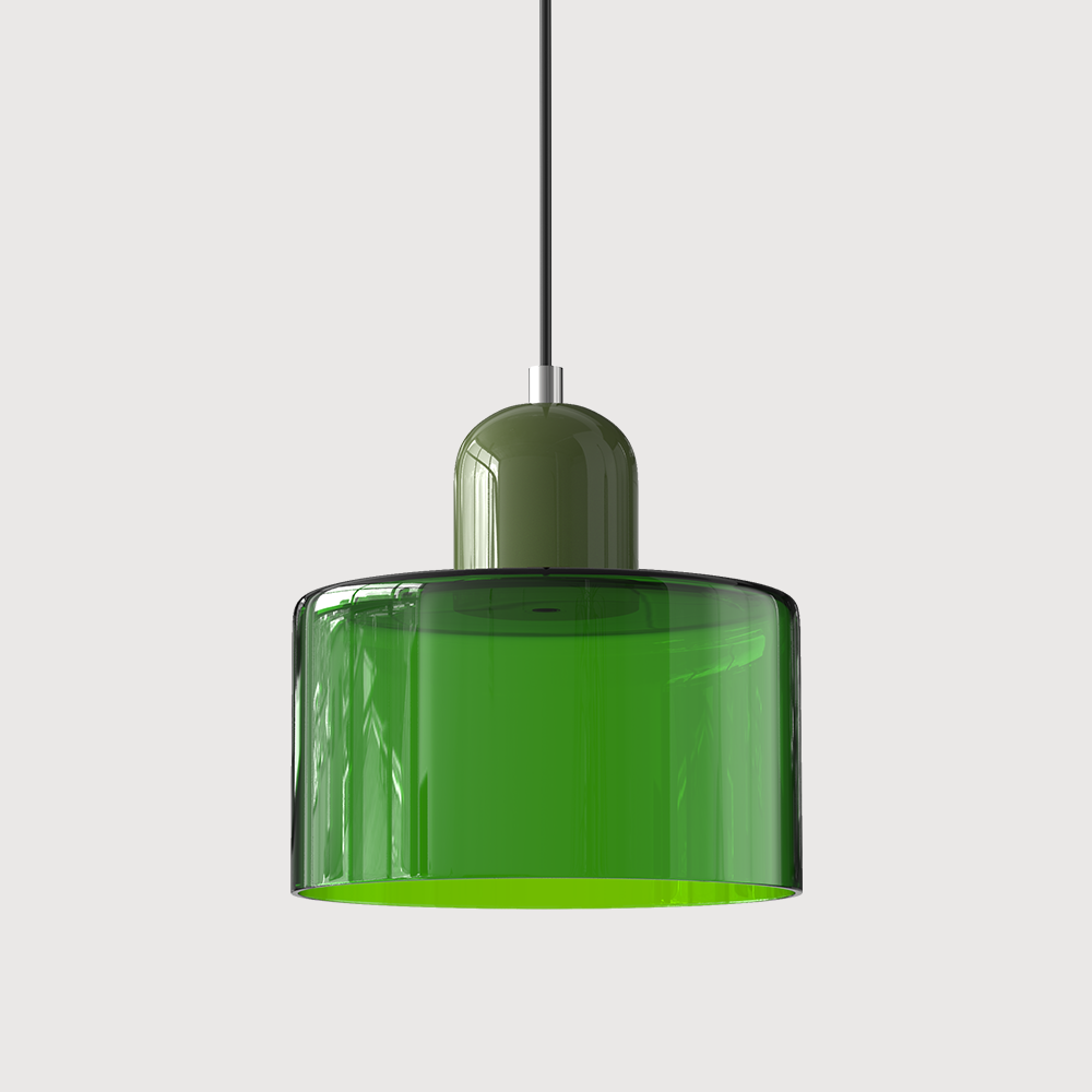 Lampe Pendante Bauhaus en Verre - Design Élégant avec Suspension Ajustable