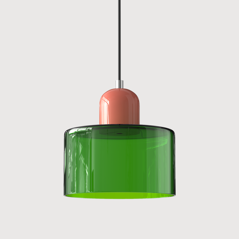 Lampe Pendante Bauhaus en Verre - Design Élégant avec Suspension Ajustable