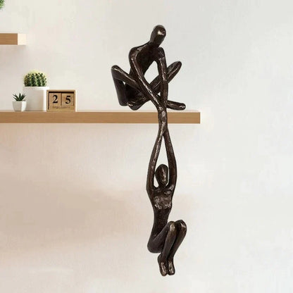 Sculpture Équilibre & Amour – Déco Symbolique & Cadeau Idéal