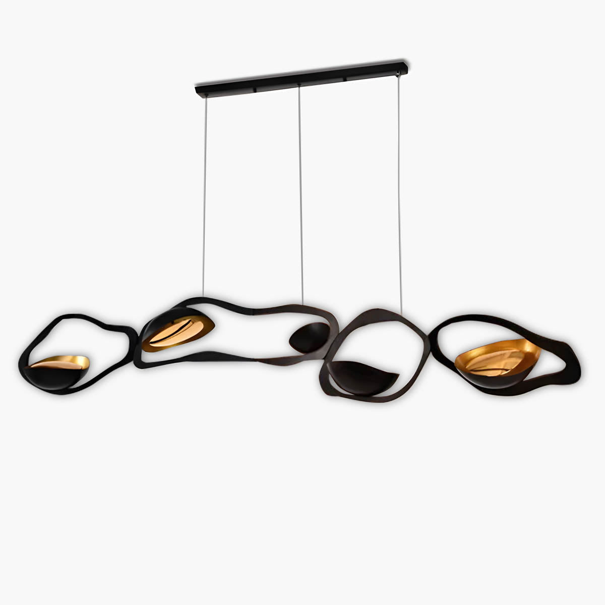 Suspension Moderne Artistique – Éclairage LED avec Design Organique