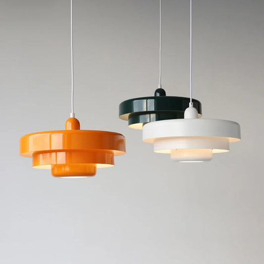 Suspension Vintage Multi-Couches – Éclairage Moderne et Raffiné