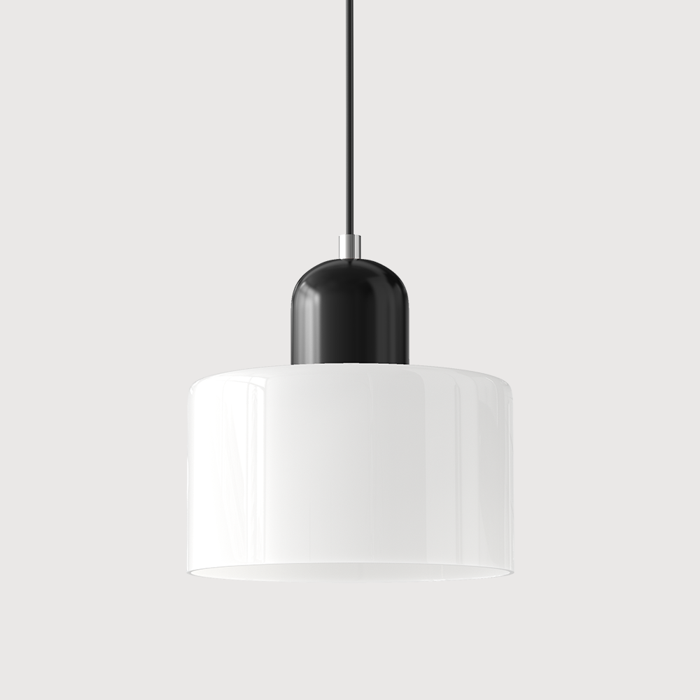 Lampe Pendante Bauhaus en Verre - Design Élégant avec Suspension Ajustable