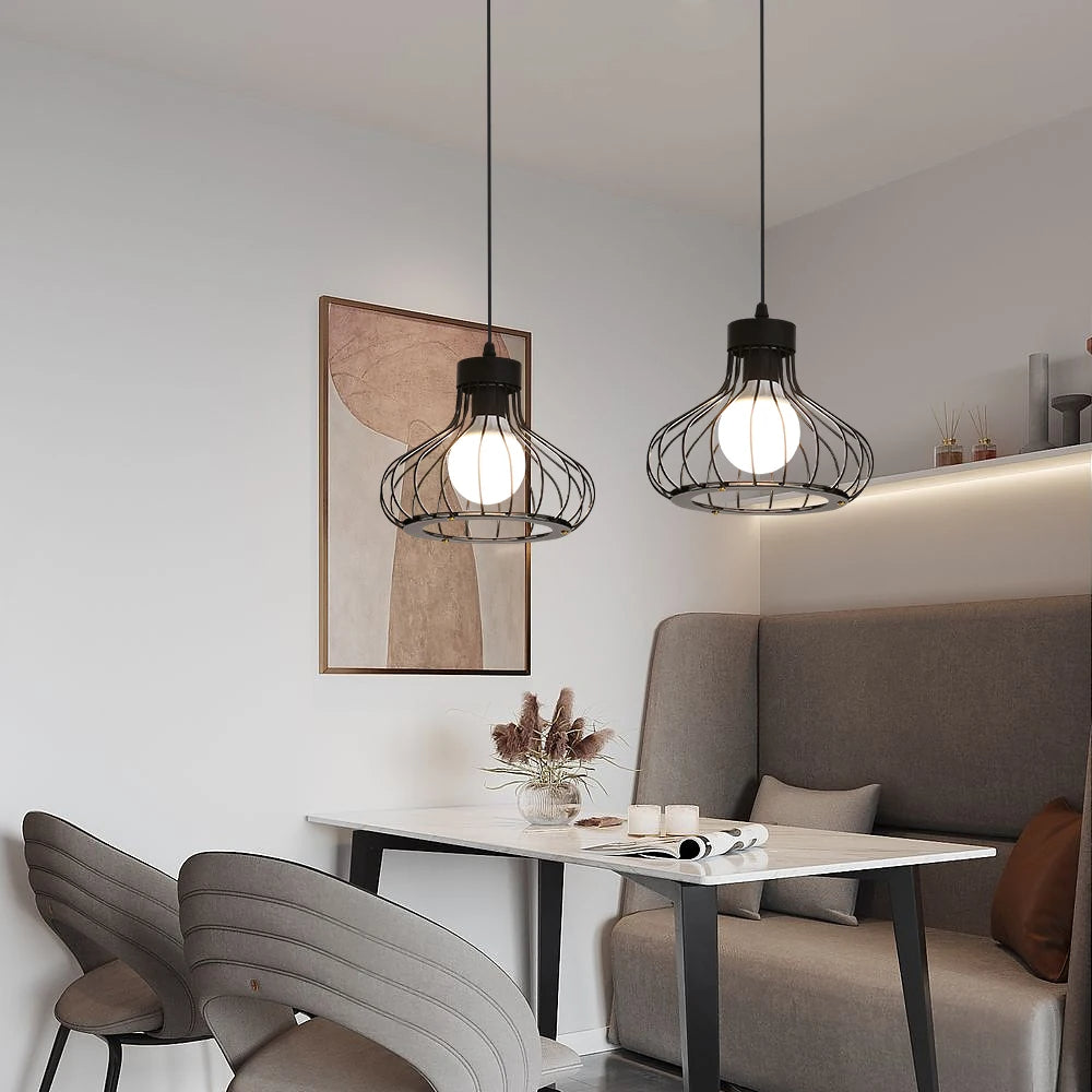 Suspension Moderne en Métal - Lampe Design Vintage et Industrielle