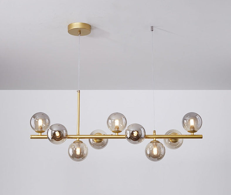Armature - Pendelleuchte Luxueuse pour Salle à Manger, Élégance Moderne avec Verre et Métal