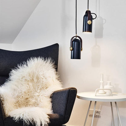 Suspension Industrielle Karronade - Lampe Design Marine en Métal et Fer pour Salon et Bureau