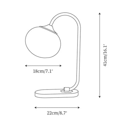 Lampe de Table Marshmallow - Design Moderne en Métal et Verre avec Éclairage Doux