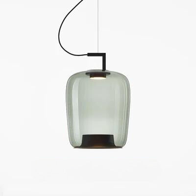 Suspension Design Moderne LED – Luminaire en Verre et Aluminium pour Cuisine et Salle à Manger