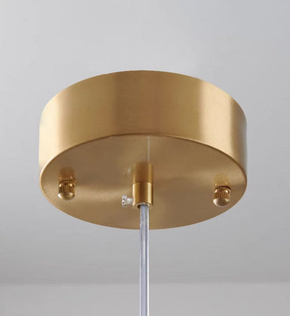 Suspension Moderne en Verre et Laiton – Éclairage Élégant pour Salon et Cuisine