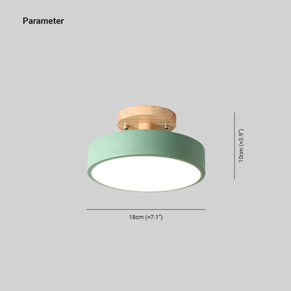 Plafonnier LED Moderne en Bois – Éclairage Minimaliste avec Fonction Dimmable pour Bureau et Salon