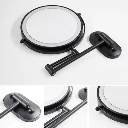 Miroir de Maquillage LED Rechargeable - Agrandisseur avec Éclairage Tactile