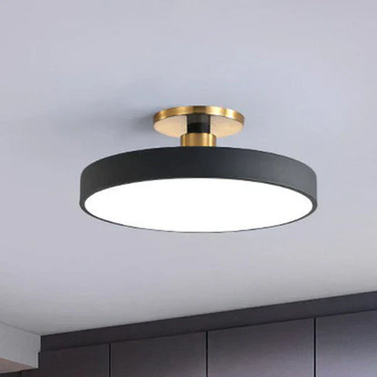Plafonnier LED Rond au Design Minimaliste - Éclairage Moderne et Élégant pour Chambre