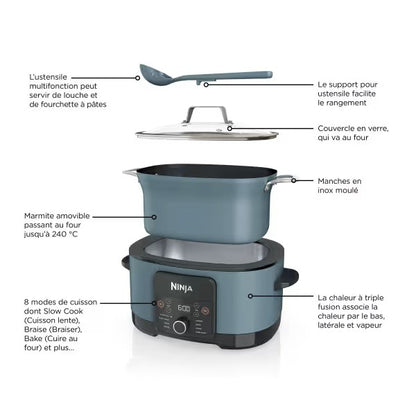 Foodi PossibleCooker - Multicuiseur et Mijoteuse numérique 8-en-1