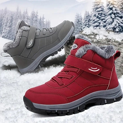 ThermoGrip Boots – Bottes Chaudes Hiver, Antidérapantes, Imperméables, Unisexe avec Fermeture Velcro