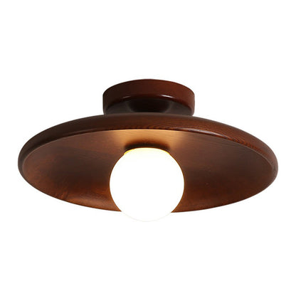 Plafonnier Moderne en Bois – Éclairage LED Minimaliste pour Salon et Bureau
