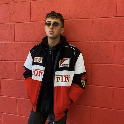 Ferrari | Veste de Course Vintage Originale Unisexe - Style Rétro