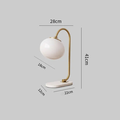 Lampe de Table Marshmallow - Design Moderne en Métal et Verre avec Éclairage Doux