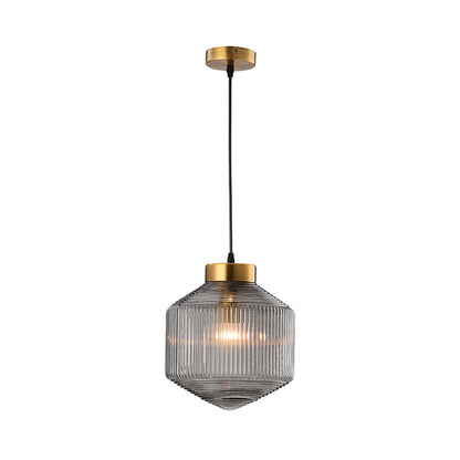 Suspension Moderne Drum en Verre - Éclairage Élégant et Raffiné pour Salon et Salle à Manger