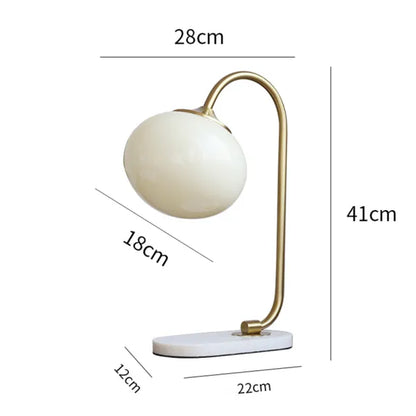 Lampe de Table Marshmallow - Design Moderne en Métal et Verre avec Éclairage Doux
